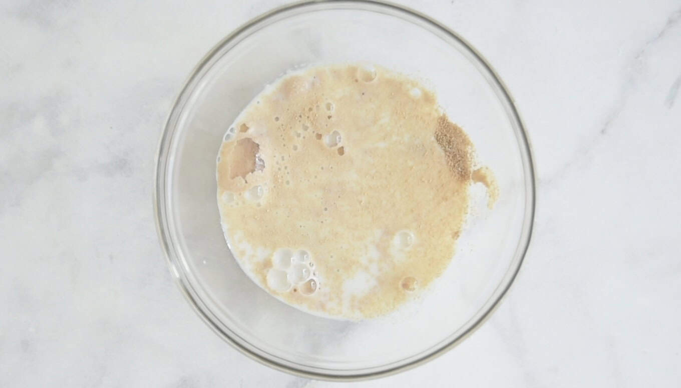 Dry yeast and milk