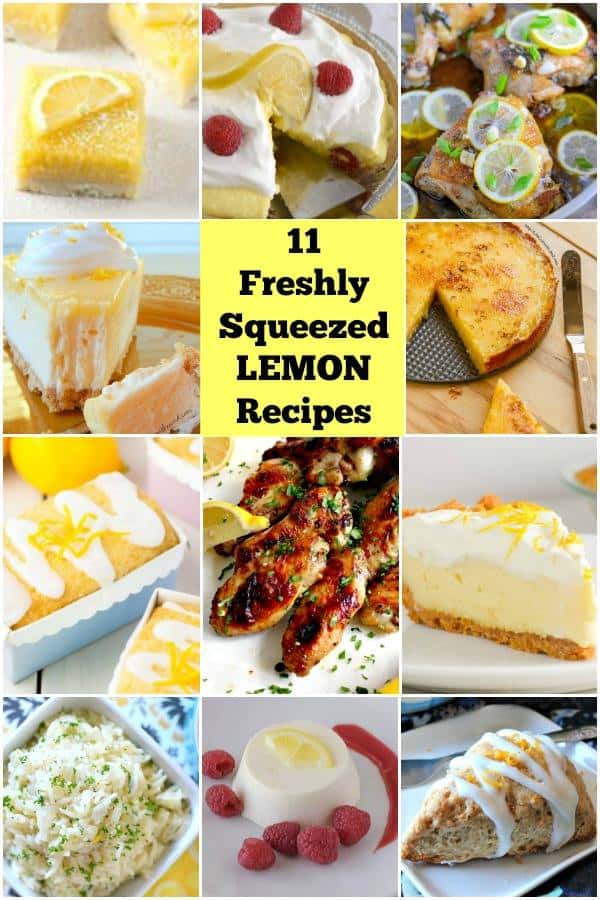 11 Freshly squeezed lemon recipes