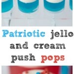 Patriotic jello and cream push pops