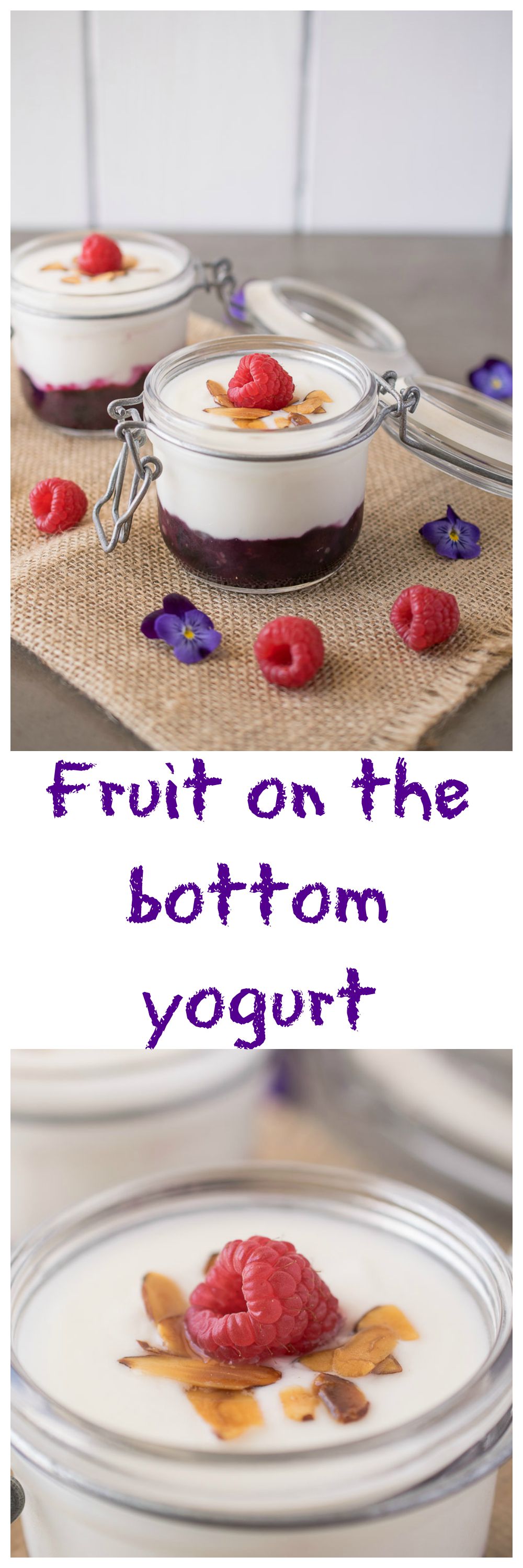 Fruit on the bottom yogurt
