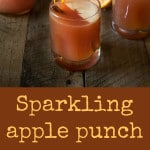 Sparkling apple punch