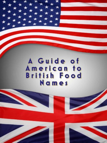 An American flag on top and a U.K flag on the bottom