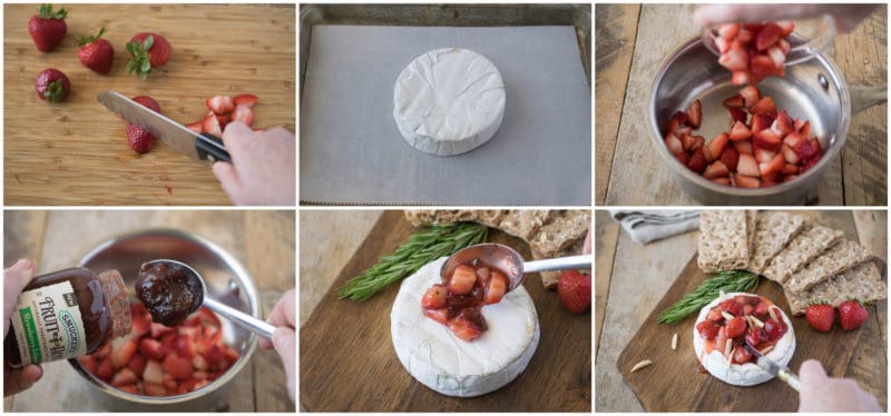 The step by step of making the brie