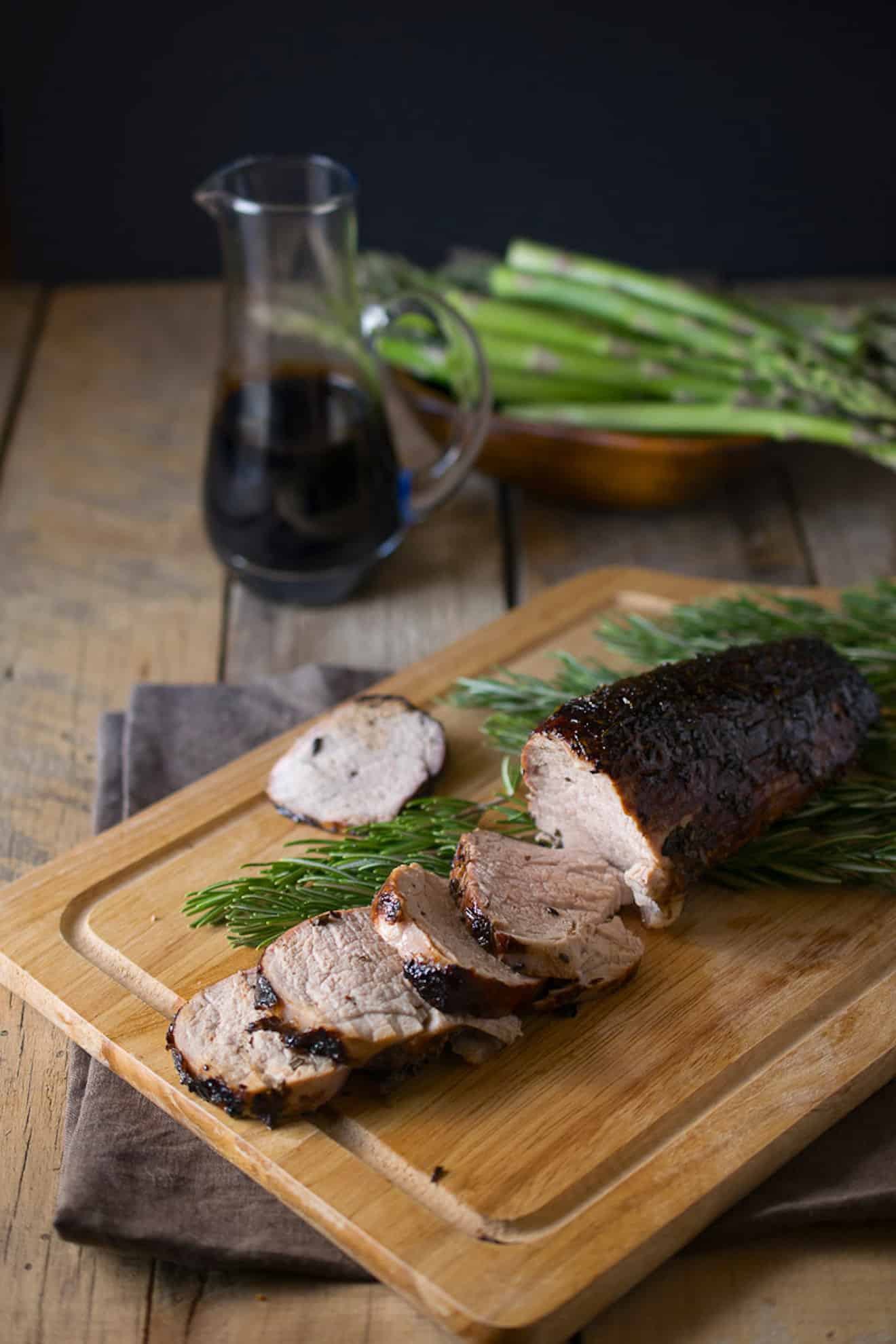 Balsamic Rosemary Roasted Pork Tenderloin