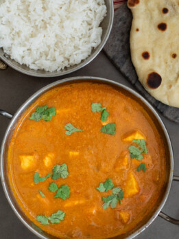 Chicken curry in a bowl