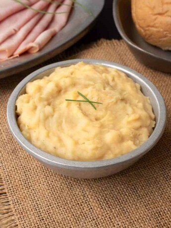 Yellow split peas give this easy Pease Pudding its color