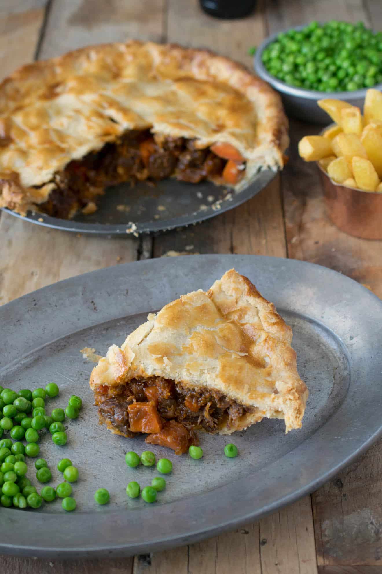 British Steak and Ale Pie - Culinary Ginger