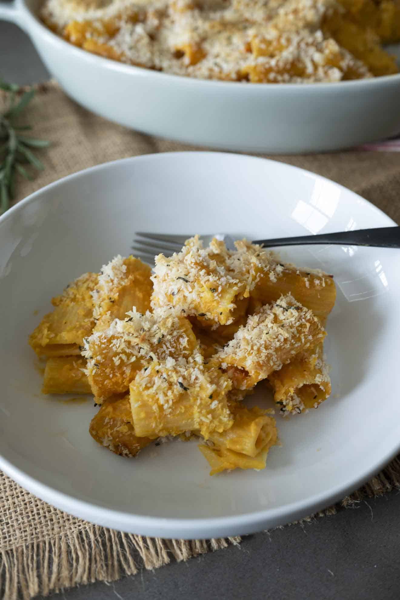 Brown Butter Sweet Potato Baked Pasta - Culinary Ginger