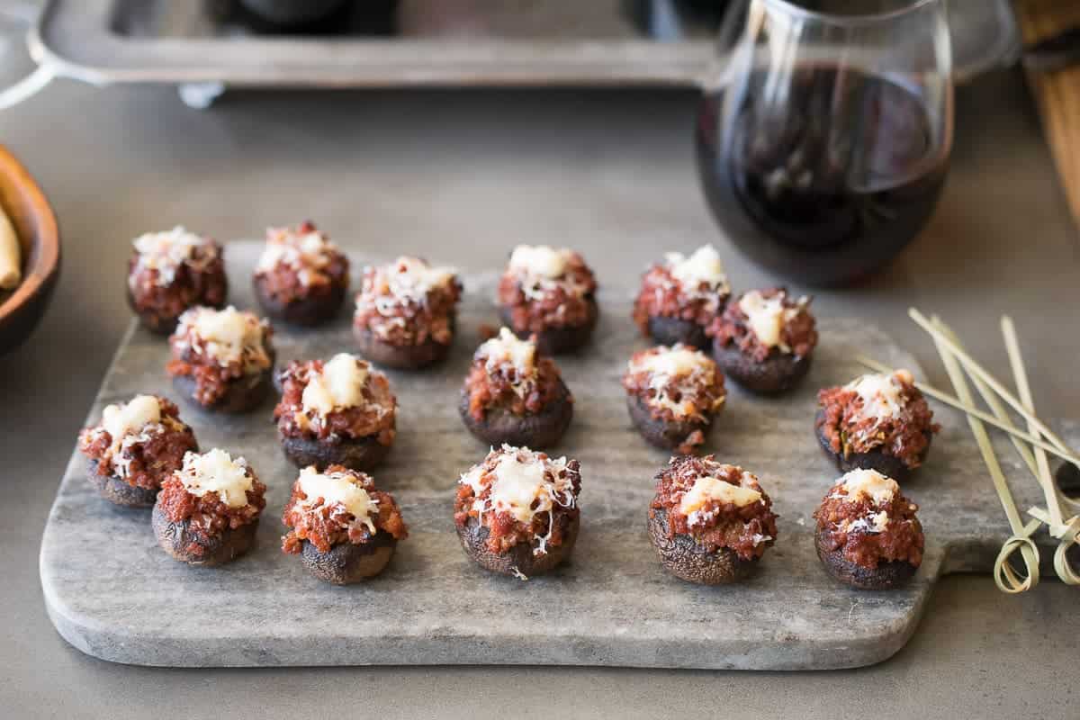 Chorizo Stuffed Mushrooms