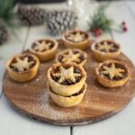 Snowflake decorated mince pies