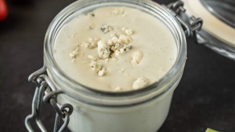 how to make chunky blue cheese dressing Homemade Blue Cheese Dressing with Greek Yogurt