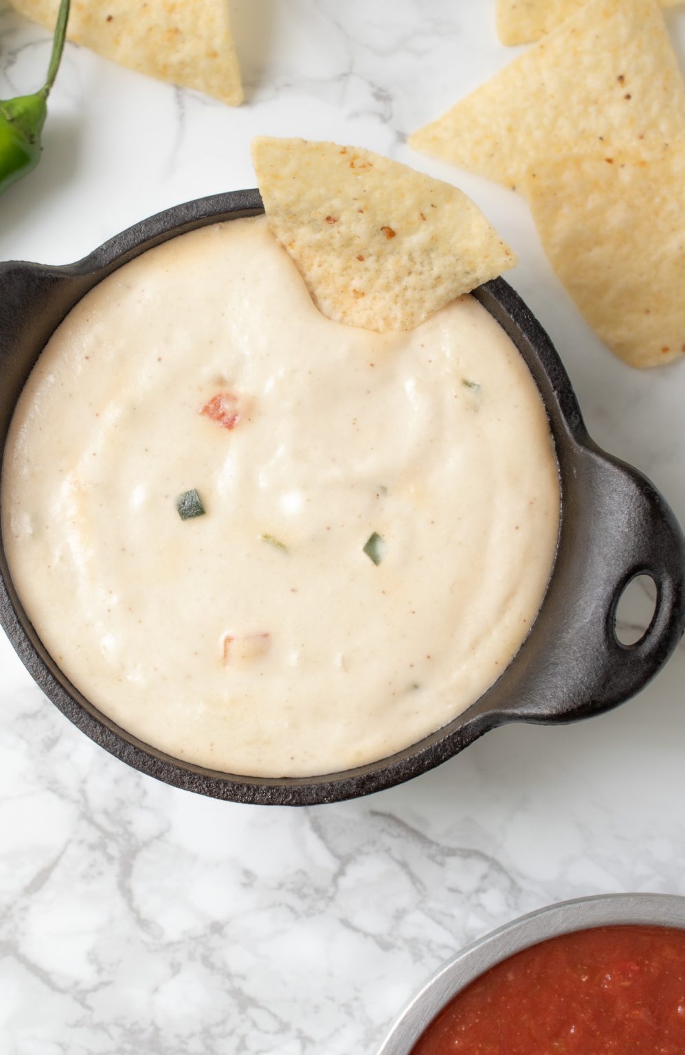 Copycat Chipotle Queso Blanco - Culinary Ginger