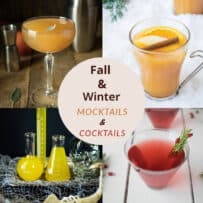 A collection of fall and winter cocktails