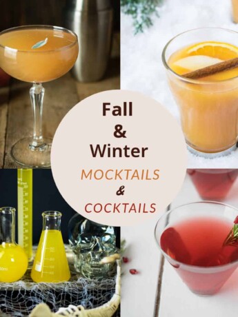 A collection of fall and winter cocktails