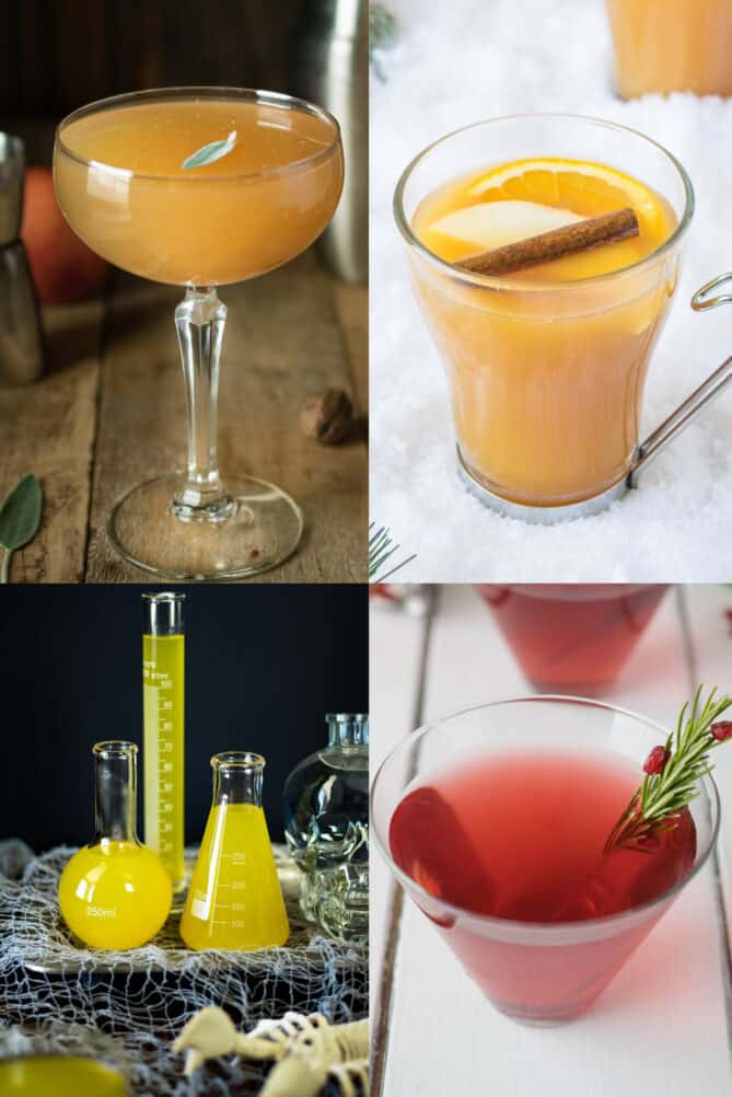 Fall and Winter Mocktails and Cocktails - Culinary Ginger