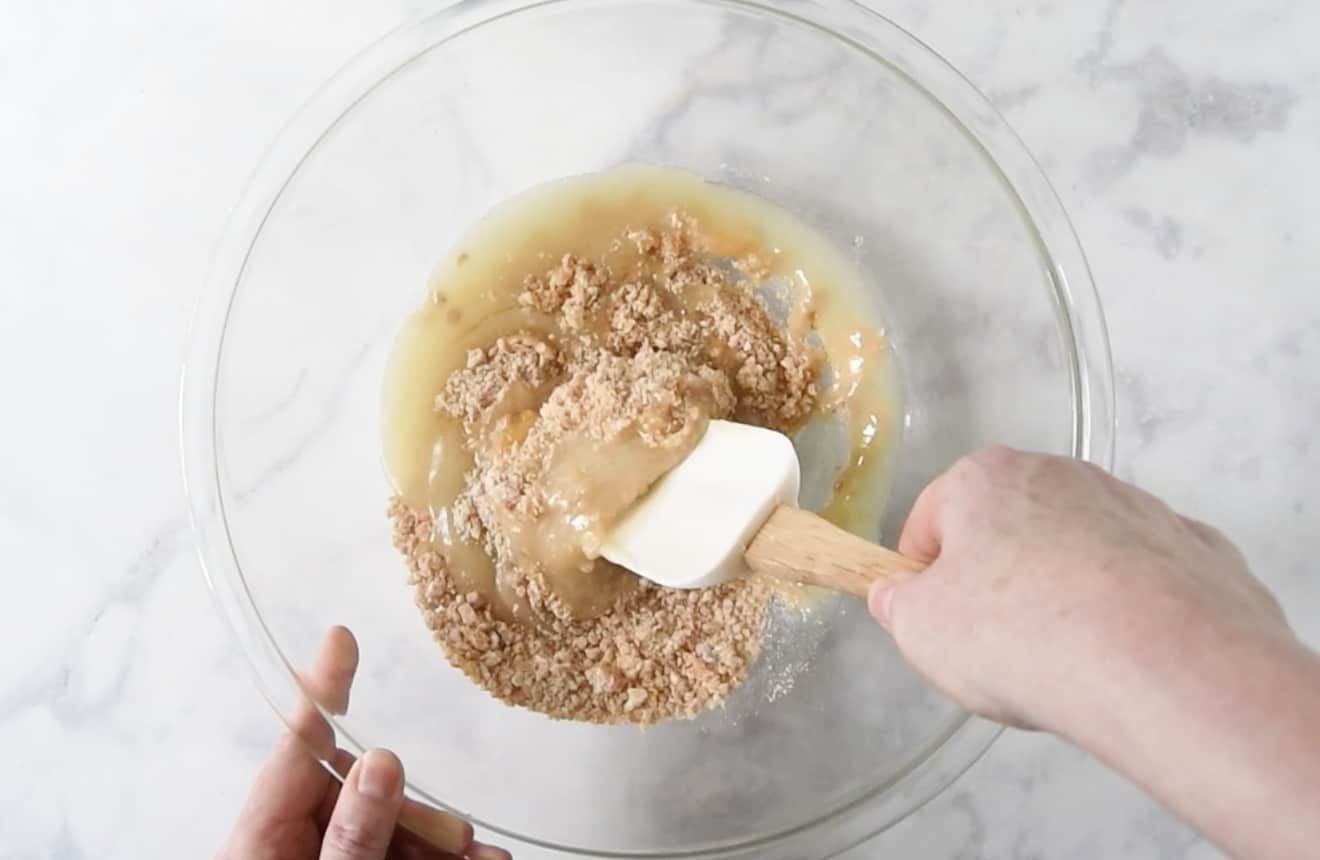 Florentine cookie dough mix in a bowl
