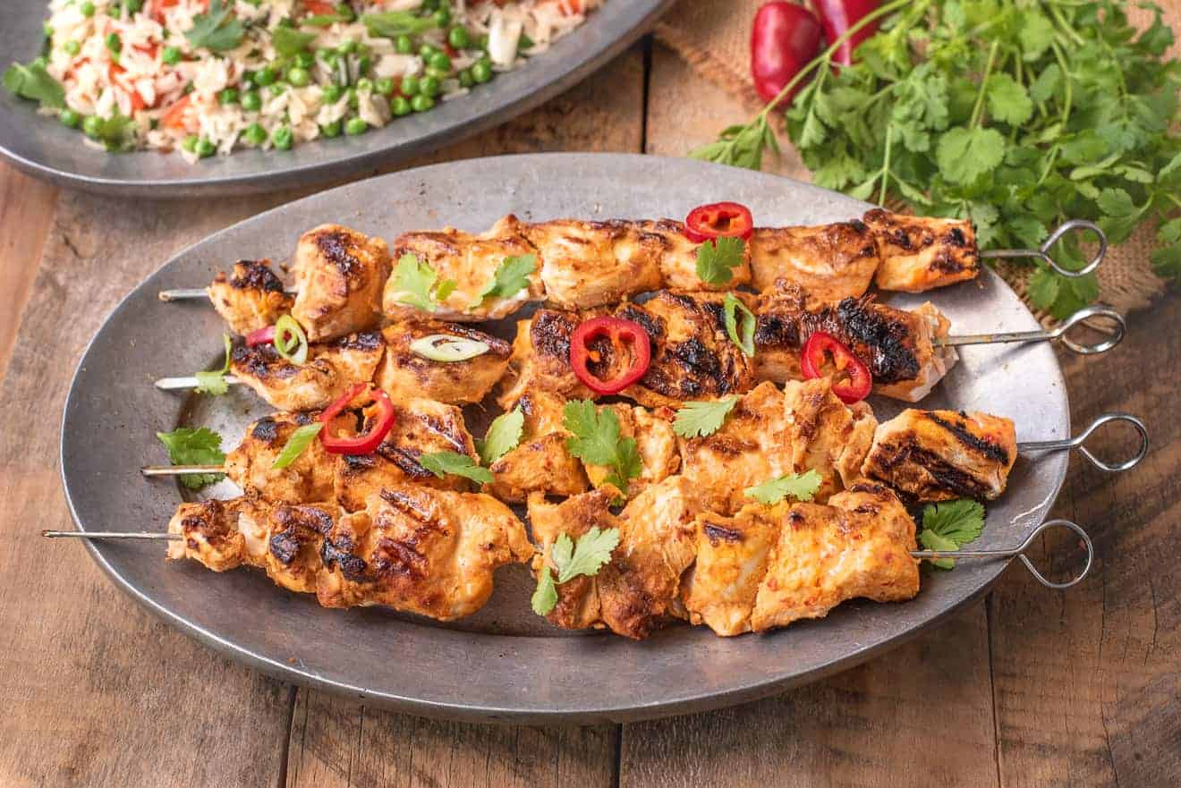 Grilled clearance chicken skewers