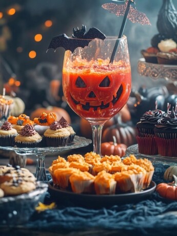 A halloween food display