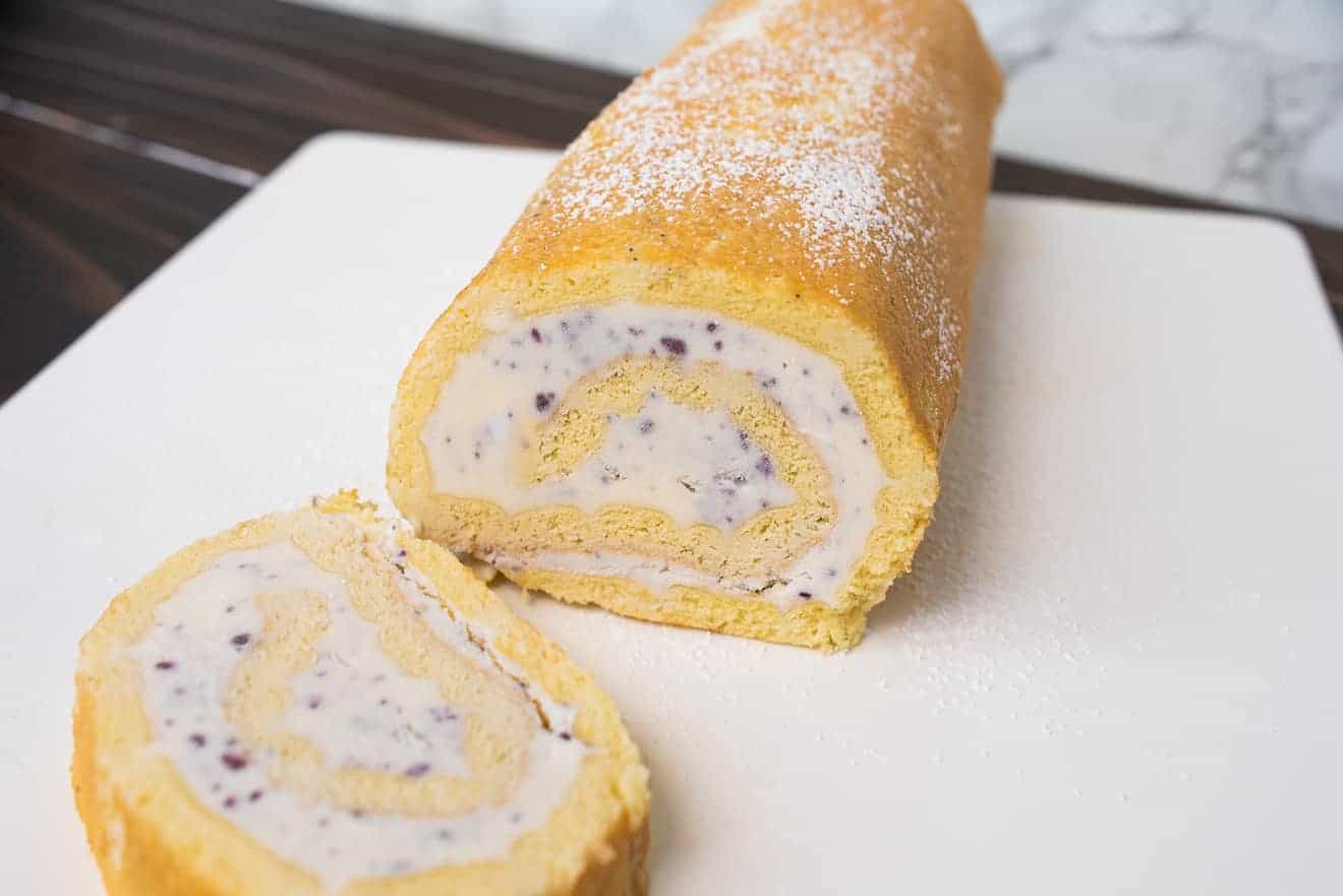 Ice Cream Swiss Roll Cake (Arctic Roll) - Culinary Ginger