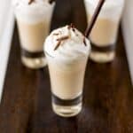 A single Irish coffee milkshake shot