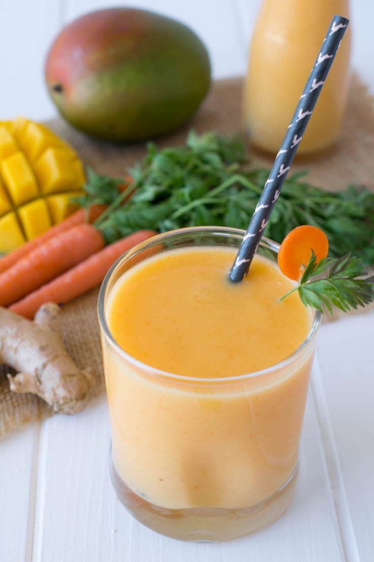 Mango Carrot Ginger Smoothie