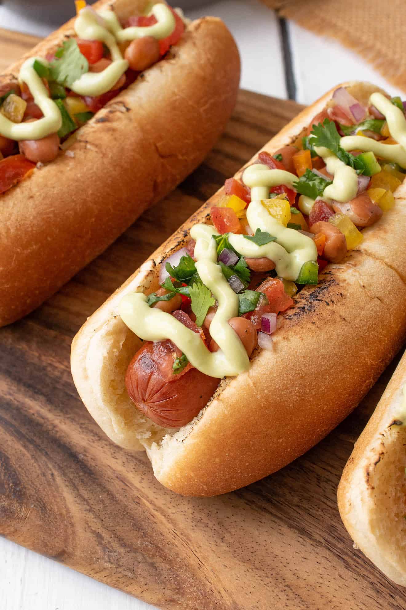 Mexican Style Hot Dogs - Culinary Ginger