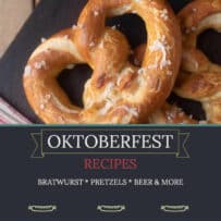 Oktoberfest recipe with 2 pretzels