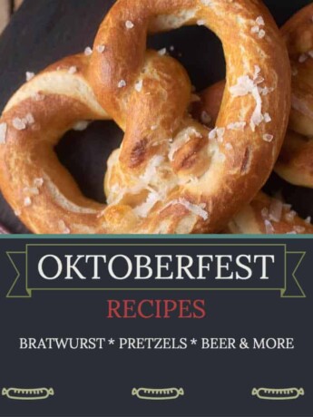 Oktoberfest recipe with 2 pretzels