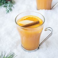 Pimm's winter cup is a warm, winterized version of the summer Pimm's No. 1 cup with apple juice infused with caramel, orange and cinnamon. Warm up in British style.
