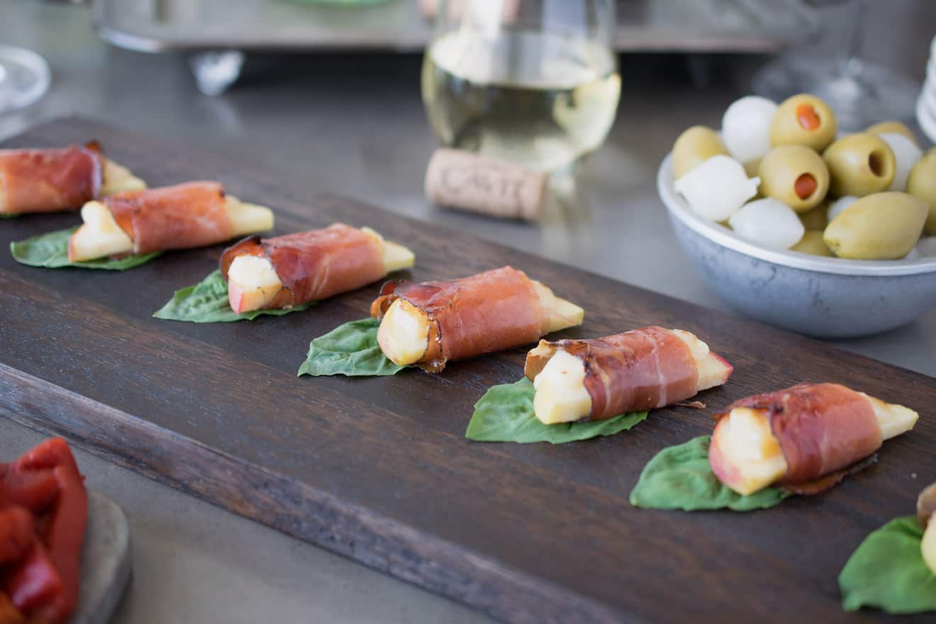Prosciutto Wrapped Apple Bites - Culinary Ginger
