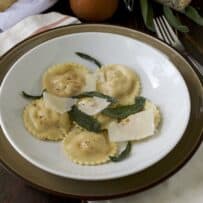 Pumpkin Ricotta Ravioli - Culinary Ginger