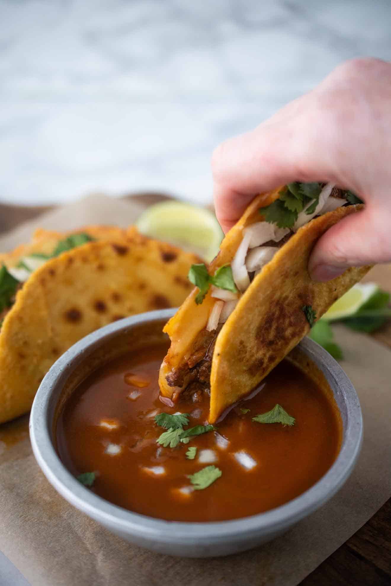 Quesabirria Beef Tacos - Culinary Ginger