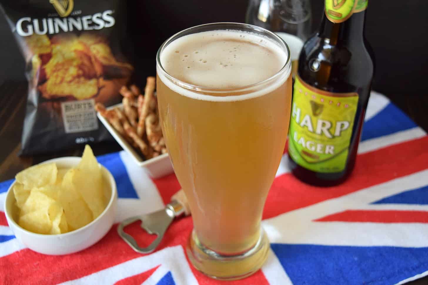 A pint of beer and cider