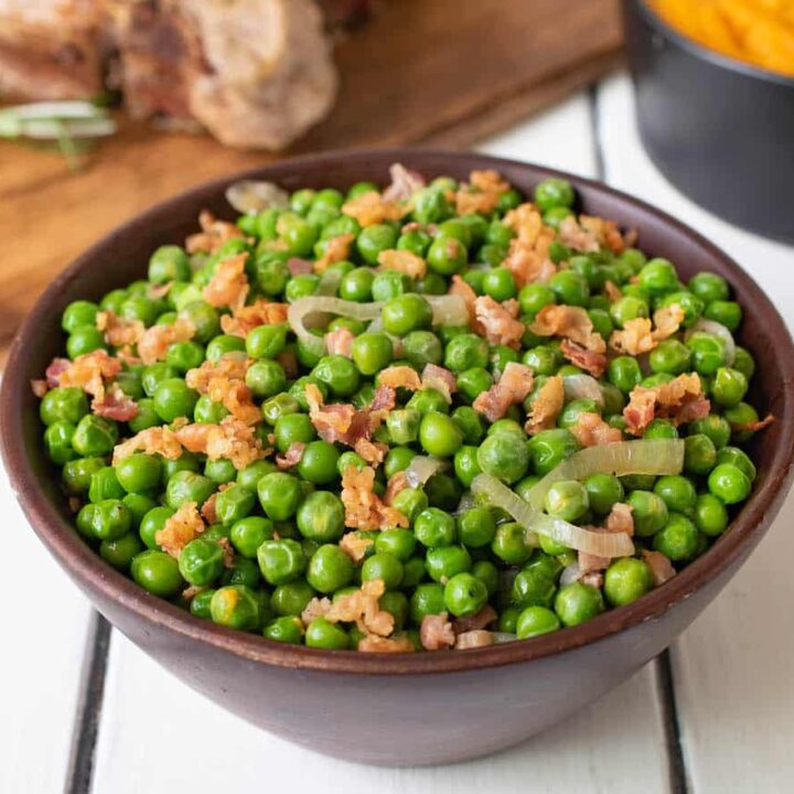 Spring Pease Spring Peas with Pancetta and Shallots - Culinary Ginger