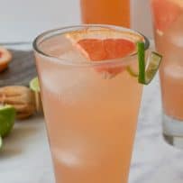 Tequila Paloma Cocktail in a tall glass