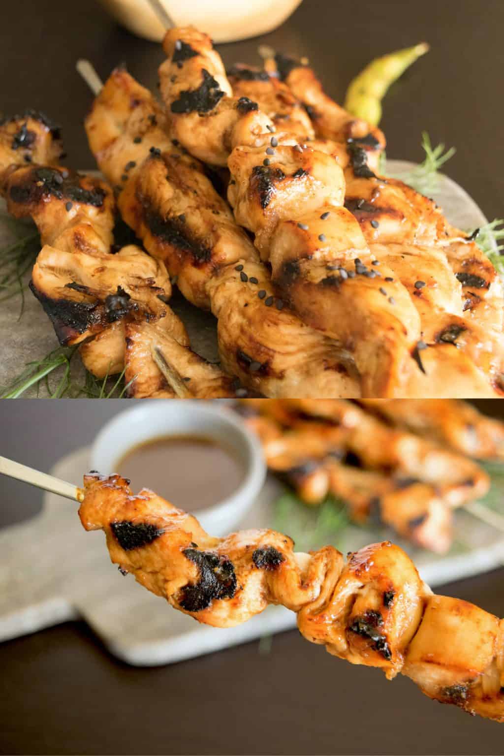 Teriyaki Chicken Skewers - Culinary Ginger