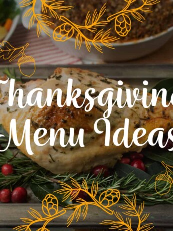 Roast turkey with decoration and sweet potato casserole