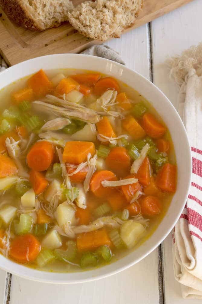 Chunky chicken vegetable soup