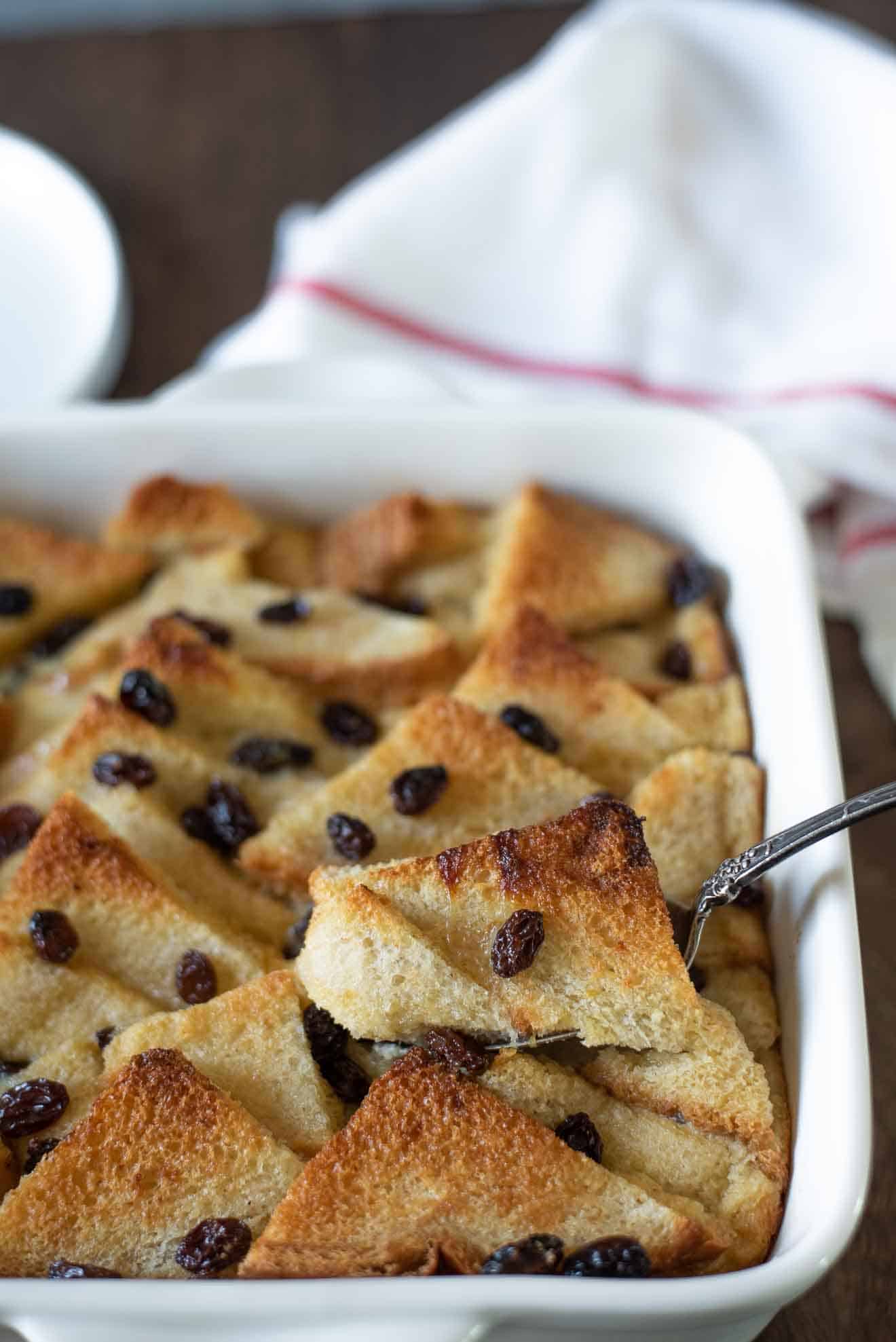 Traditional British Bread and Butter Pudding Culinary Ginger