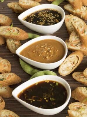 3 different sauces for dipping