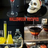 A collage of Halloween recipes